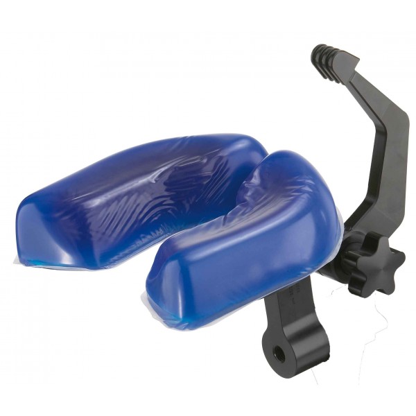 Radiolucent neurosurgical horseshoe hearrest with traction device