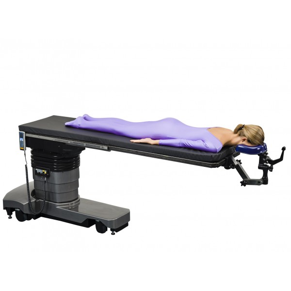 Radiolucent Neurosurgical Horseshoe Headrest with Traction Device