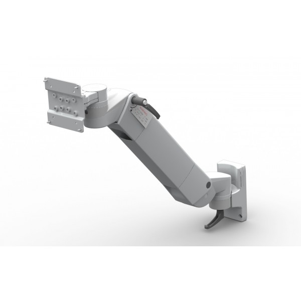 Flat panel monitor holder double joint with height adjustement (spring)