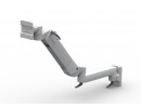 Flat panel monitor holder triple joint with height adjustement (spring)