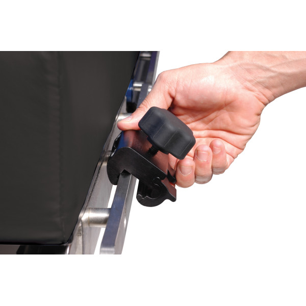 Bride pour rail à clipser